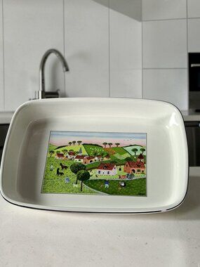 Villeroy & Boch Farm NAIF Large Rectangular 14" Baker Lasagna Dish Luxembourg